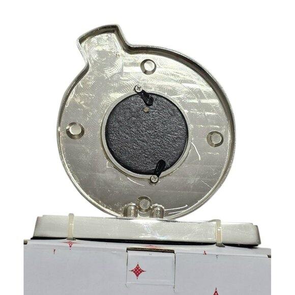 New Macys Christmas Stocking Holder Mosaic Mirror Photo Frame Ornament Hook Gift - Picture 6 of 8